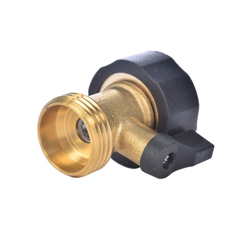 Sanpaint 3/4" Brass Garden Hose Shut Off Valve,1-Way Restricted-Flow Water Shut-Off, Fits 3/4 Inch Hose Connector - Image 3